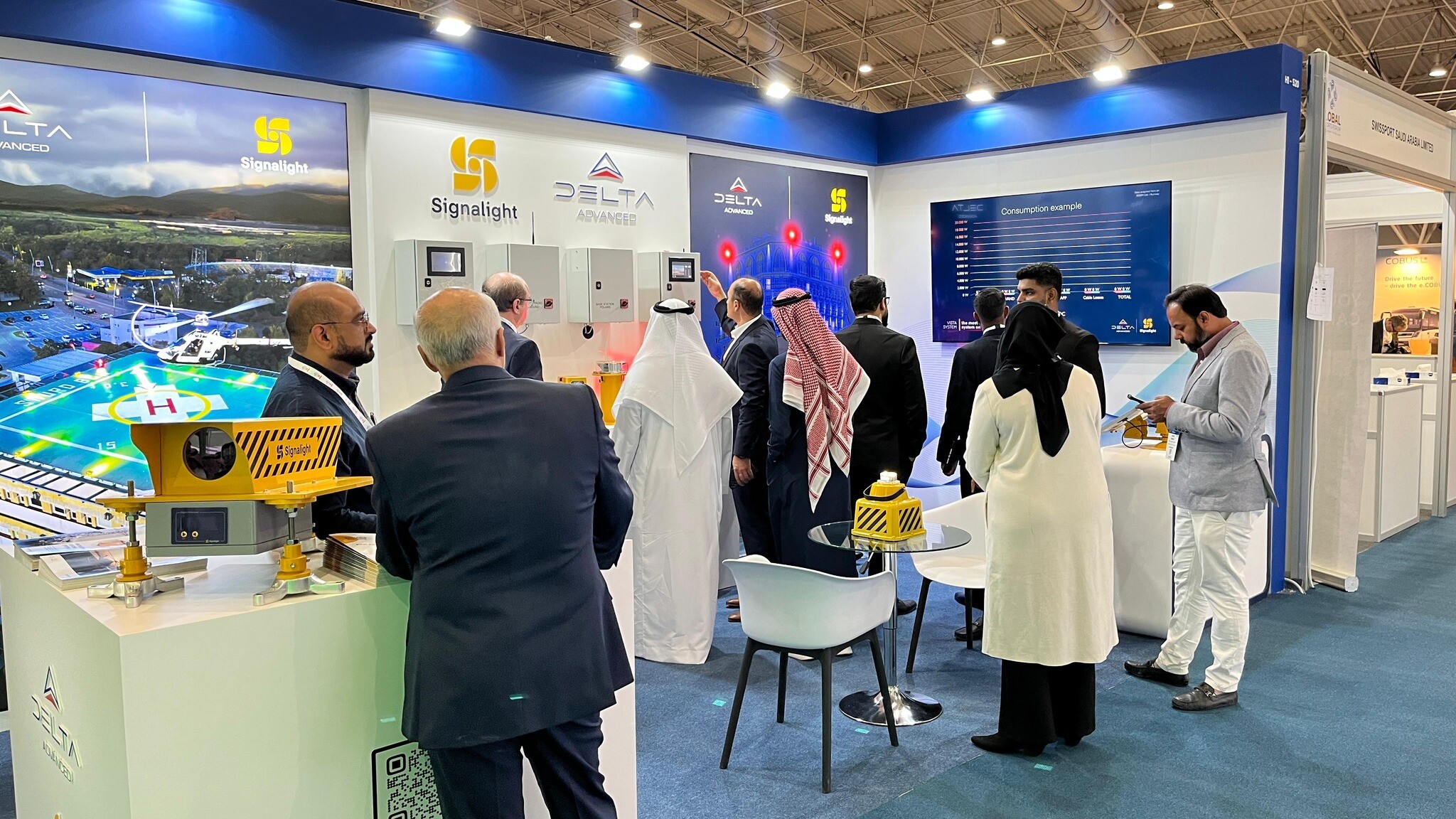 Signalight Booth at Saudi Airport Exhibition