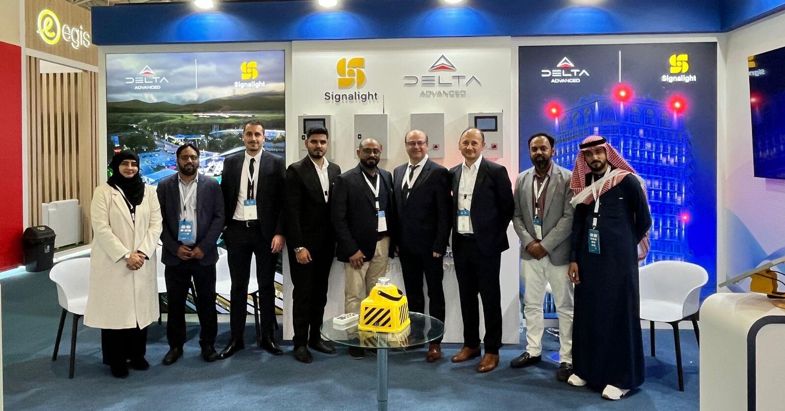 Signalight team at Saudi Airport Exhibition